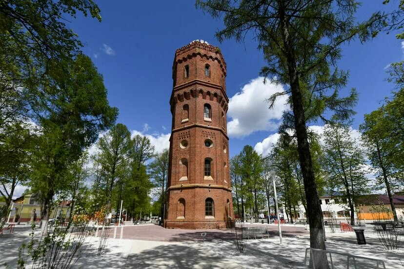 Водонапорная башня в Зарайске была построена в 1916 году