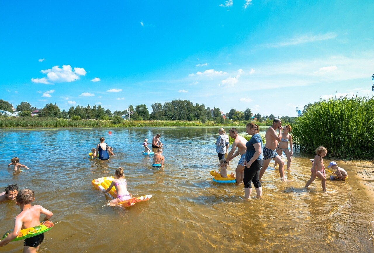 Пляж в парке культуры и отдыха г. Щелково | Путеводитель Подмосковья