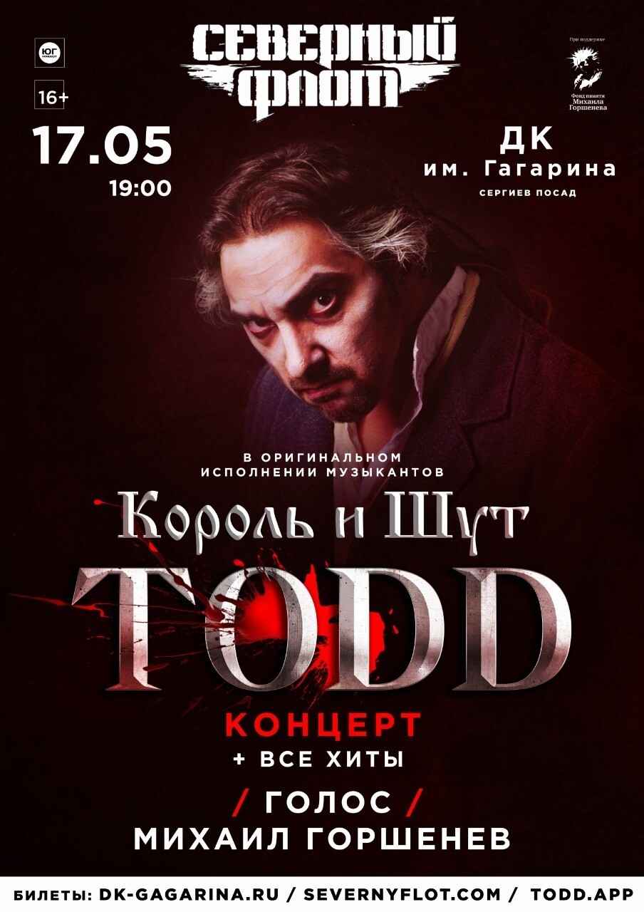 Концерт TODD в Сергиевом Посаде | Путеводитель Подмосковья