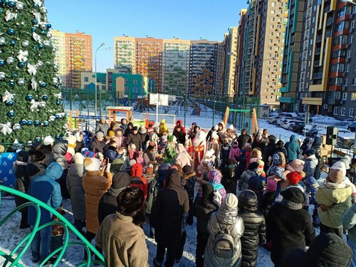Более 2 тысяч жителей Люберец поучаствовали в новогодних праздниках во дворах 
