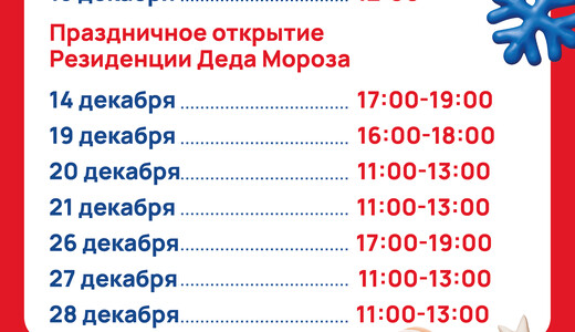 Открытие резиденции Деда Мороза в Химках
