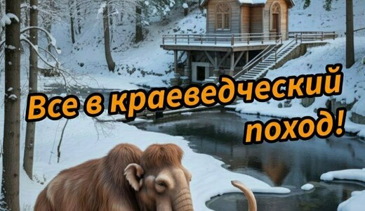 Зимний краеведческий поход в Дунино