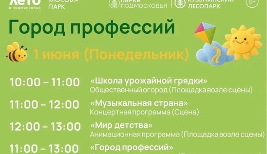Праздничное мероприятие «Город профессий» в Котельниках