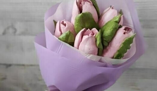 Мастер-класс по созданию мини-букета из зефира