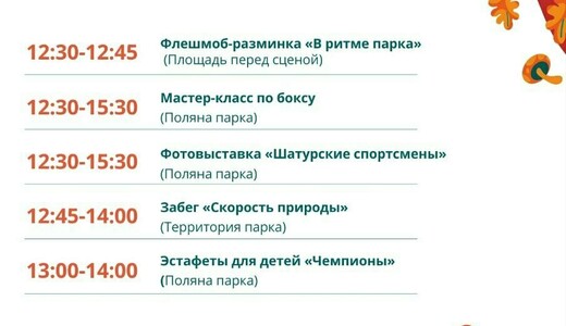 Мероприятие «Парковый кросс» в Шатуре
