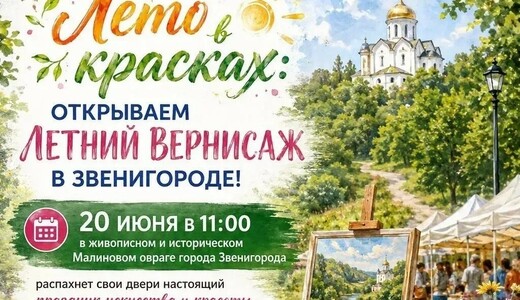 Летний вернисаж в Звенигороде