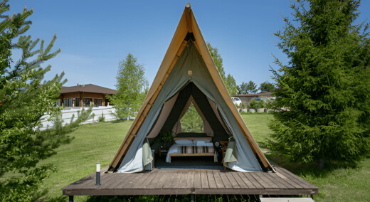 Глэмпинг на ферме «Российские альпаки»