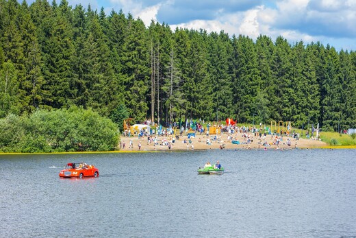 Пляж лесопарка «Загорское море»