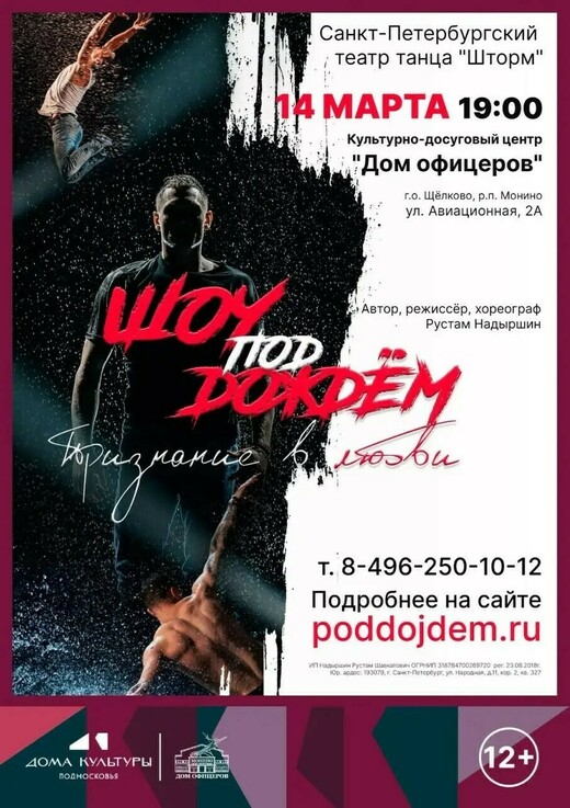 Шоу под дождем «Признание в любви»