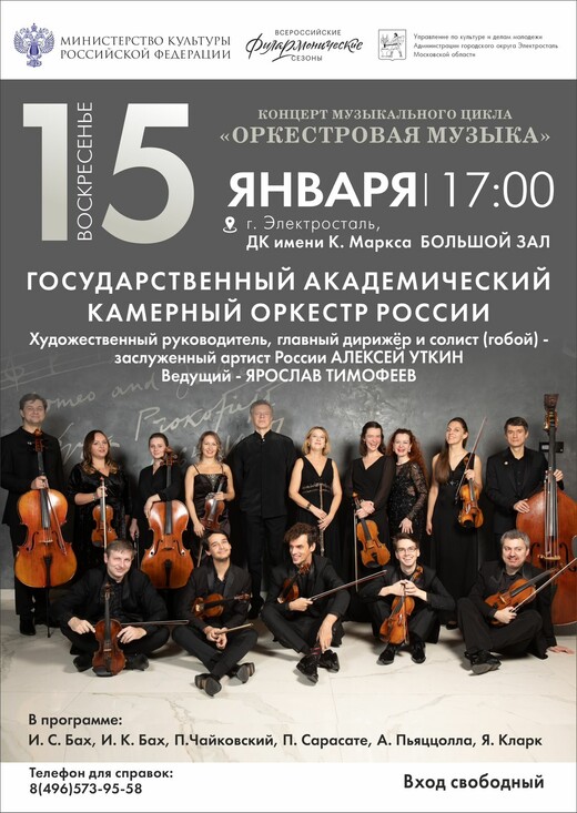 Концерт цикла «Оркестровая музыка» в Электростали