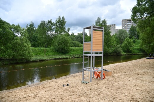Городской пляж в Истре