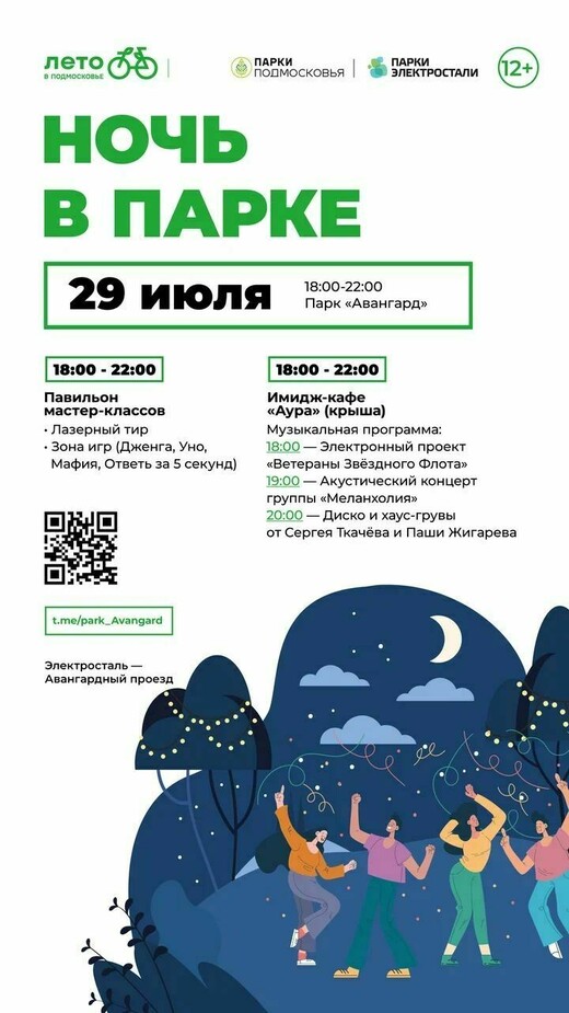 «Ночь в парке» в Электростали 
