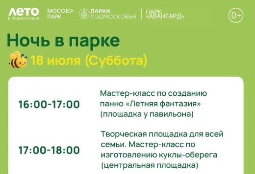 «Ночь в парке» в Электростали