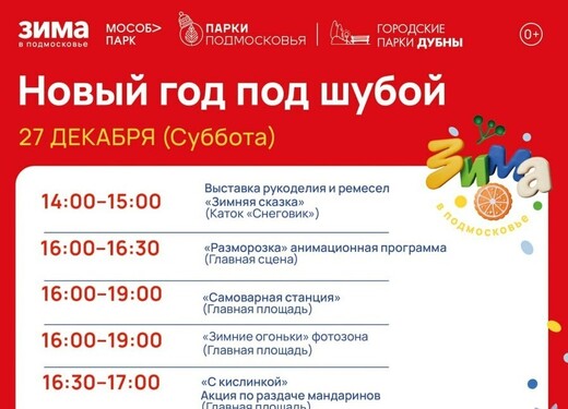 Праздничное мероприятие «Новый год под шубой!» в Дубне