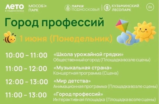 Праздничное мероприятие «Город профессий» в Котельниках