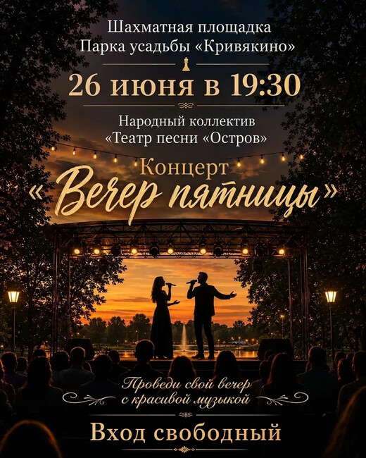 Концерт «Вечер пятницы» в усадьбе Кривякино