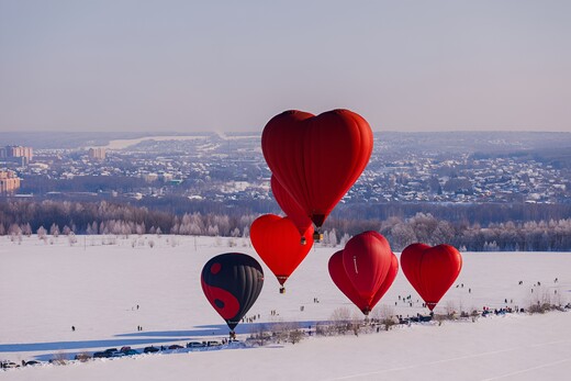 В Подмосковье прошел воздухоплавательный «Фестиваль сердец»