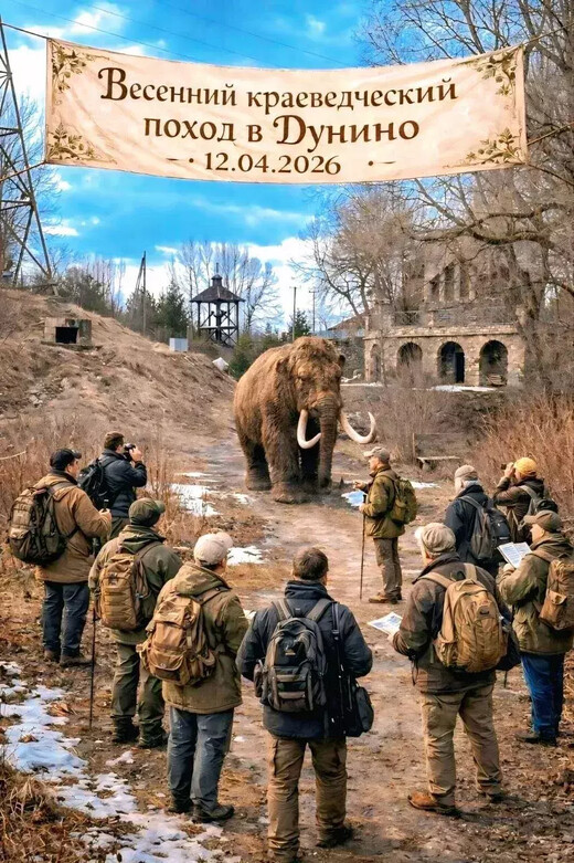 Весенний краеведческий поход в Дунино