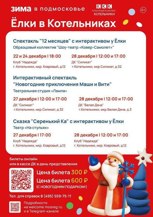 Новогодние представления в Котельниках