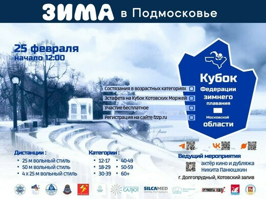 Фестиваль зимнего плавания в Долгопрудном