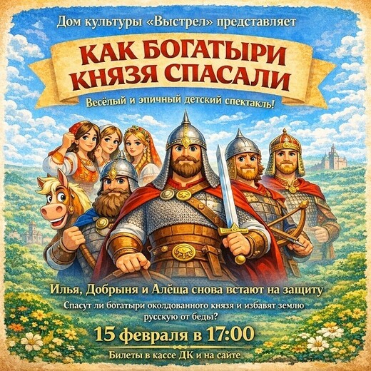 Спектакль «Как богатыри князя спасали»