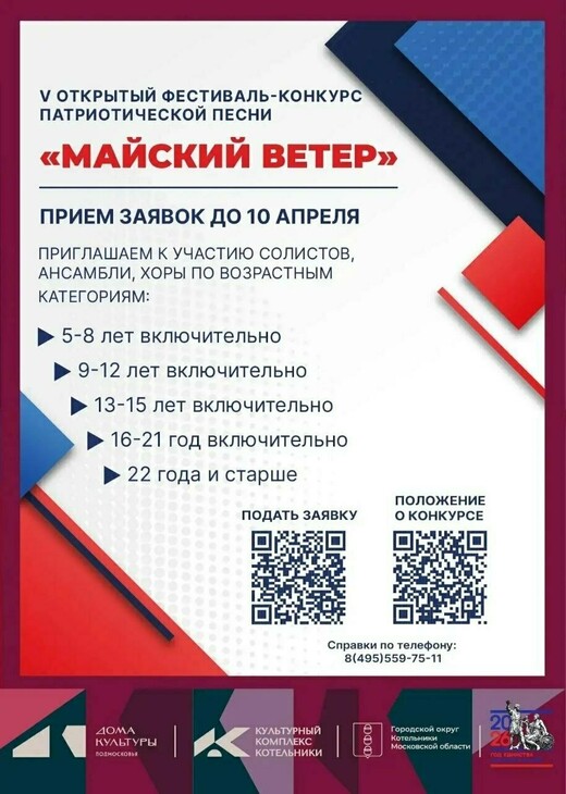 Открытый фестиваль-конкурс патриотической песни «Майский ветер»