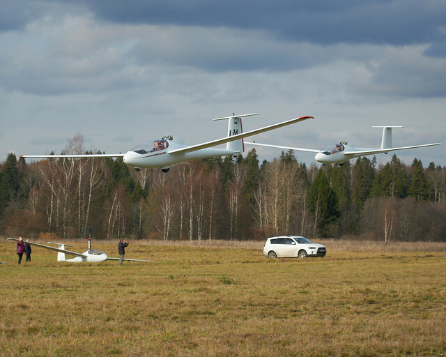 Планерный клуб &laquo;Щекино&raquo;, полет на планере
