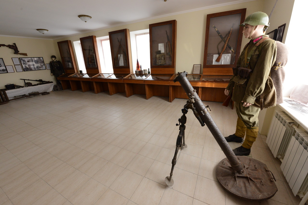 Экспозиция музея военной истории посвящена боям за Скирмановские высоты