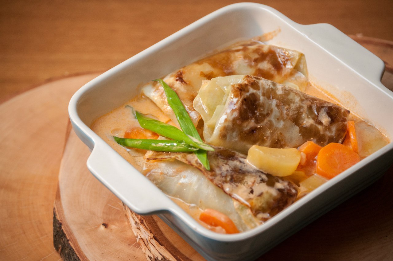 Голубцы в кафе «Брынза»