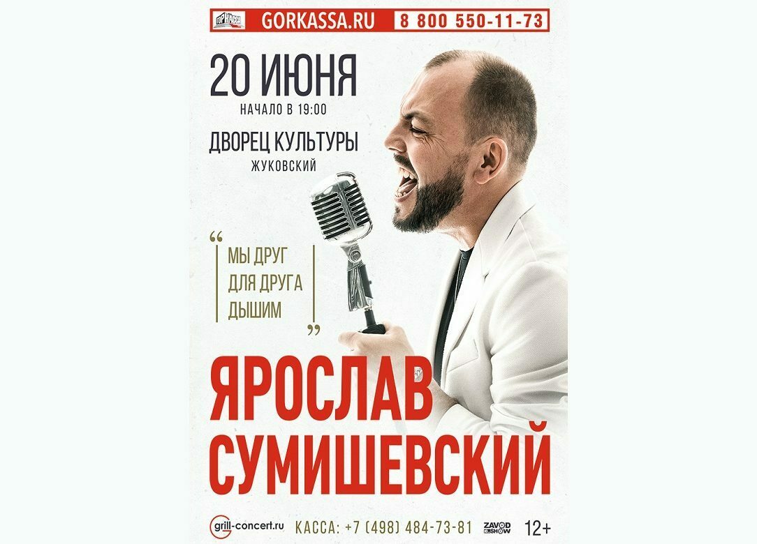 Концерт Ярослава Сумишевского в Жуковском