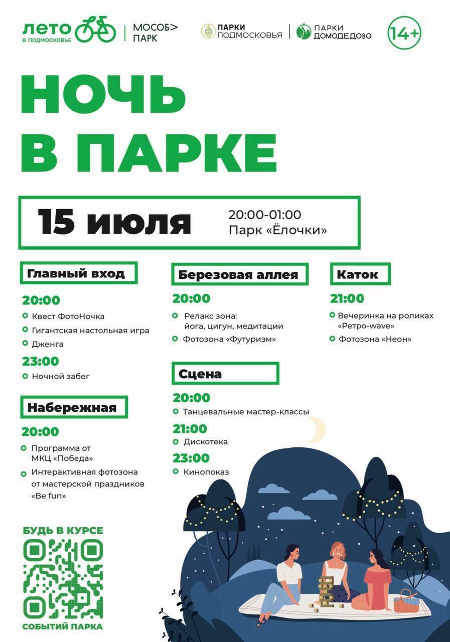Акция «Ночь в парке» в Домодедове