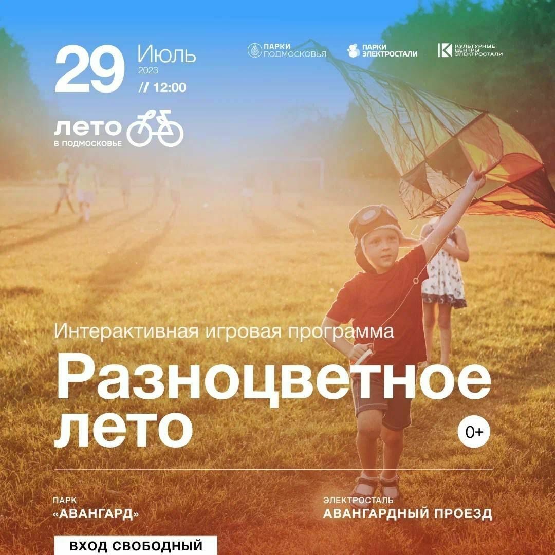 Интерактивная игровая программа «Разноцветное лето» в Электростали