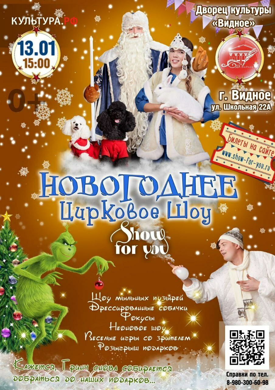 Новогоднее цирковое шоу от коллектива Show For You | Путеводитель  Подмосковья