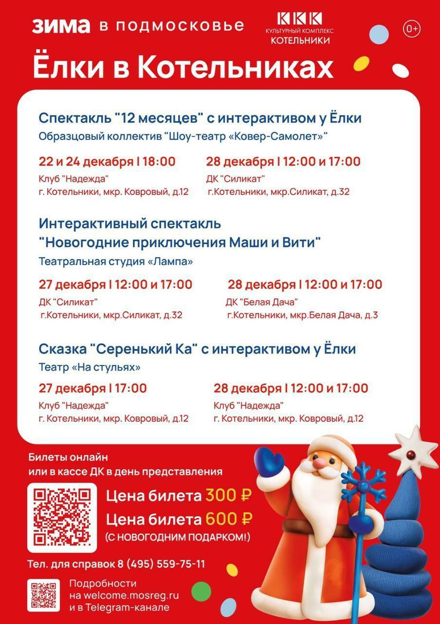 Новогодние представления в Котельниках