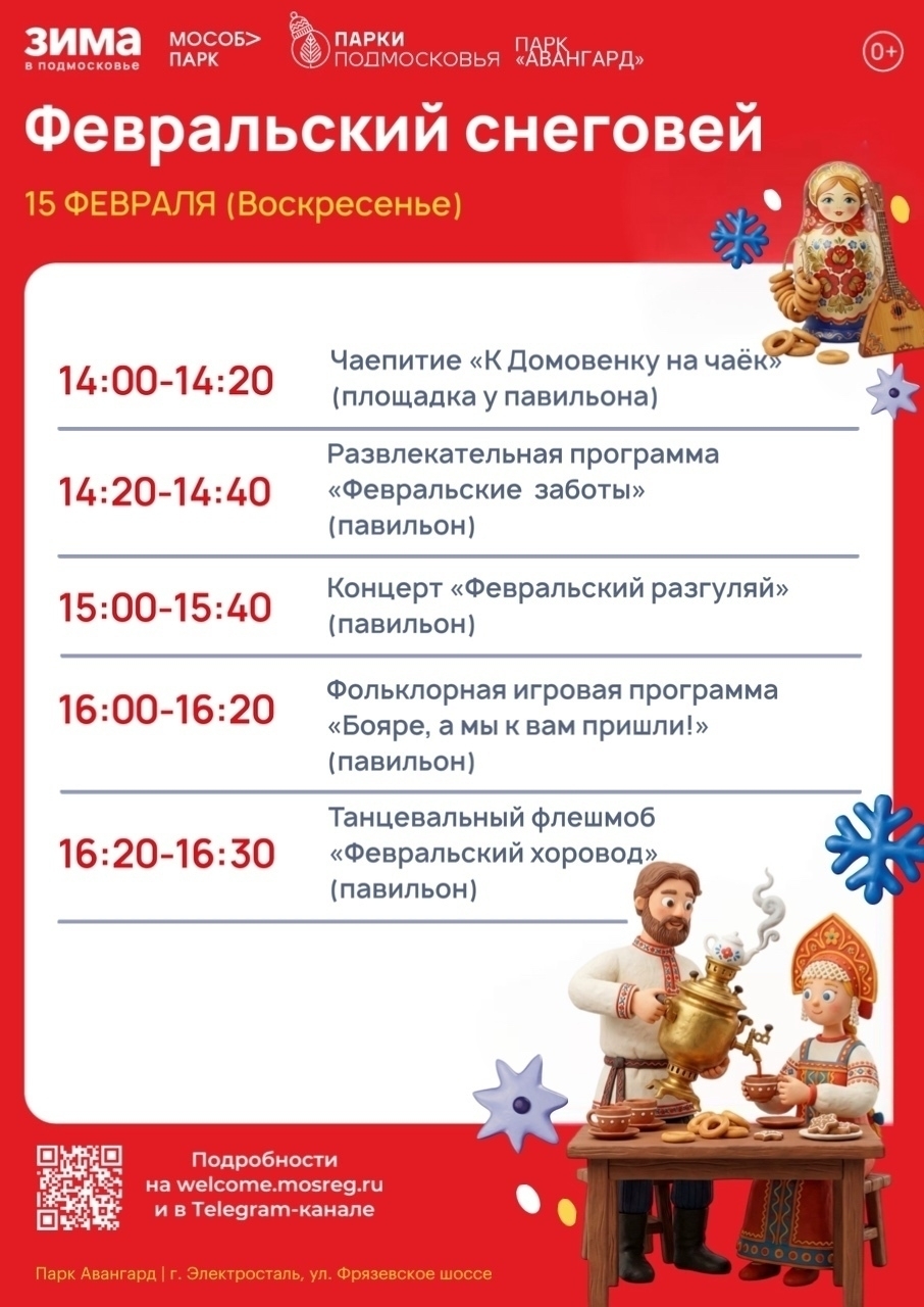 Мероприятие «Февральский снеговей» в Электростали