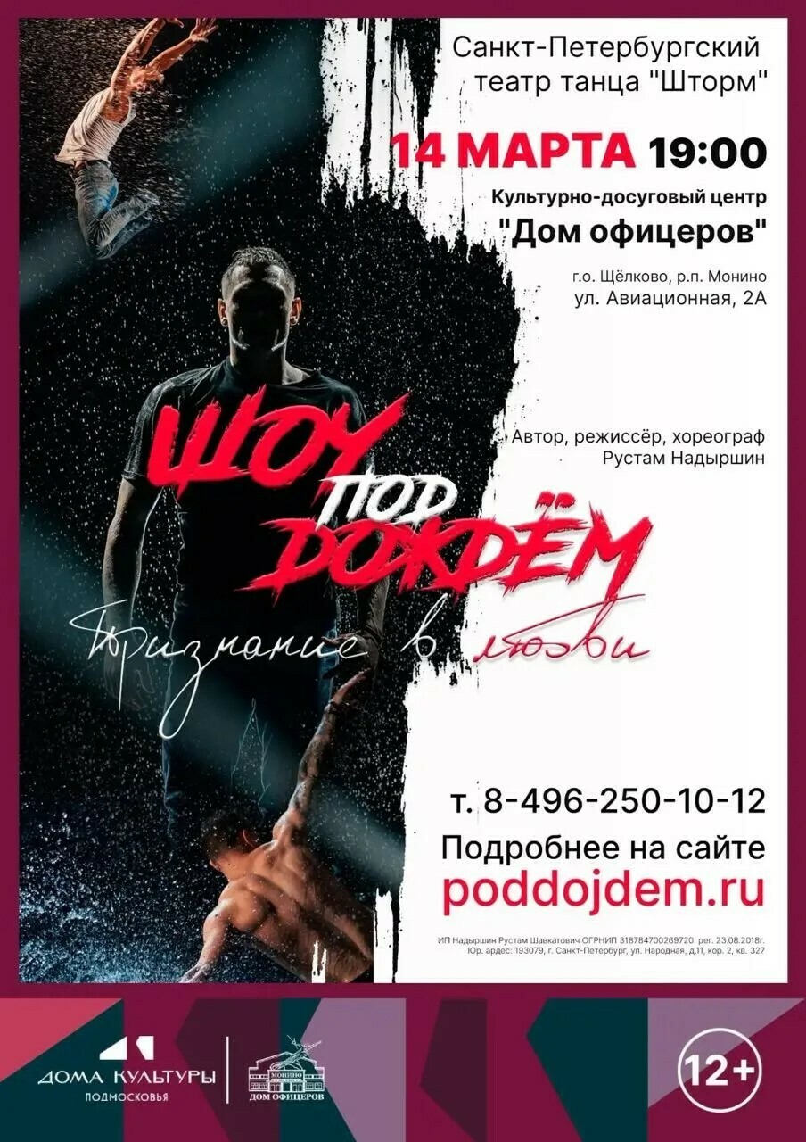 Шоу под дождем «Признание в любви»