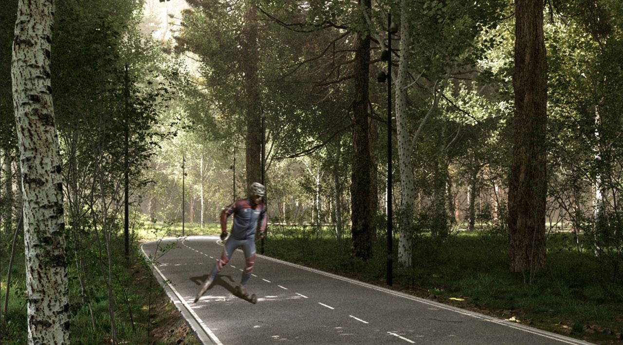 Лыжероллерная трасса появится в Подольске в 2023 году