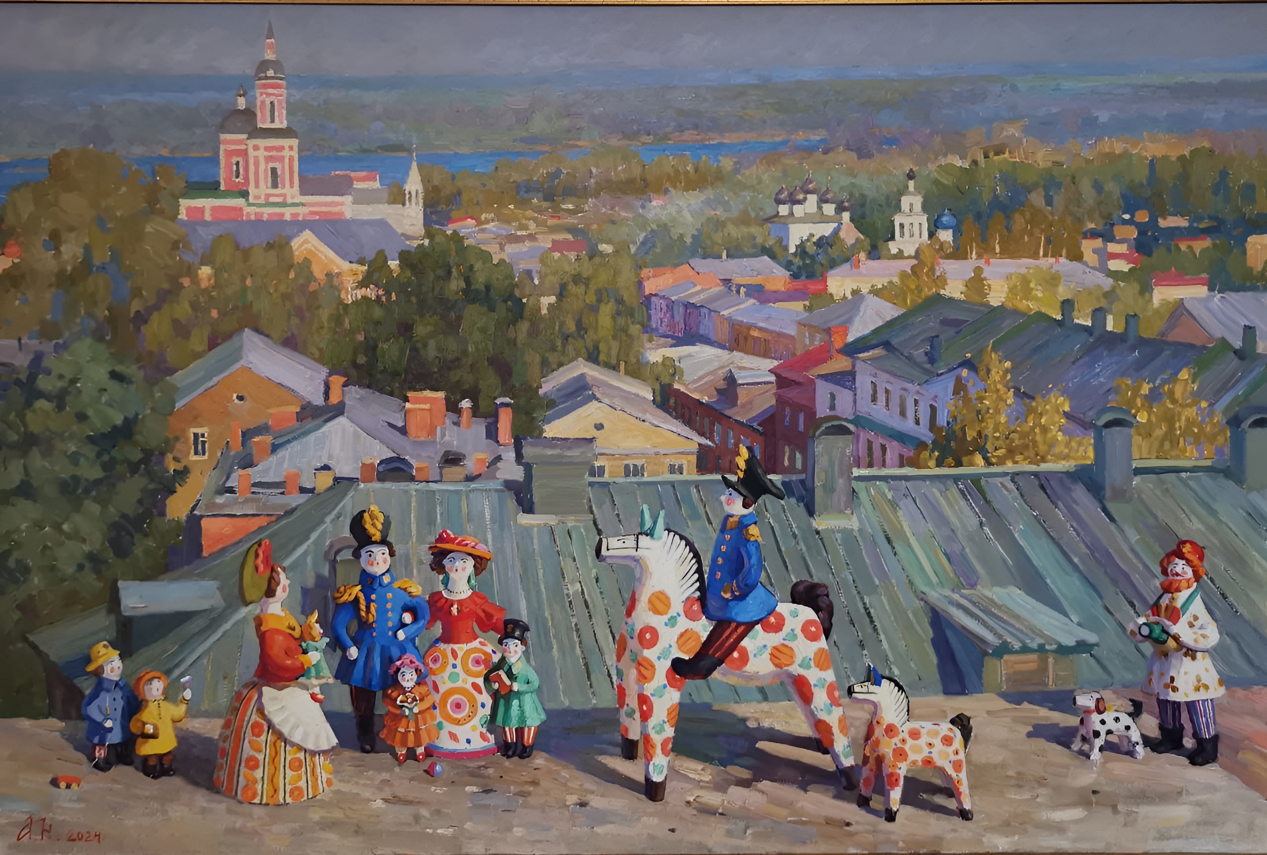 Выставка живописи современных художников Василия и Натальи Кураксы открывается в Мытищах