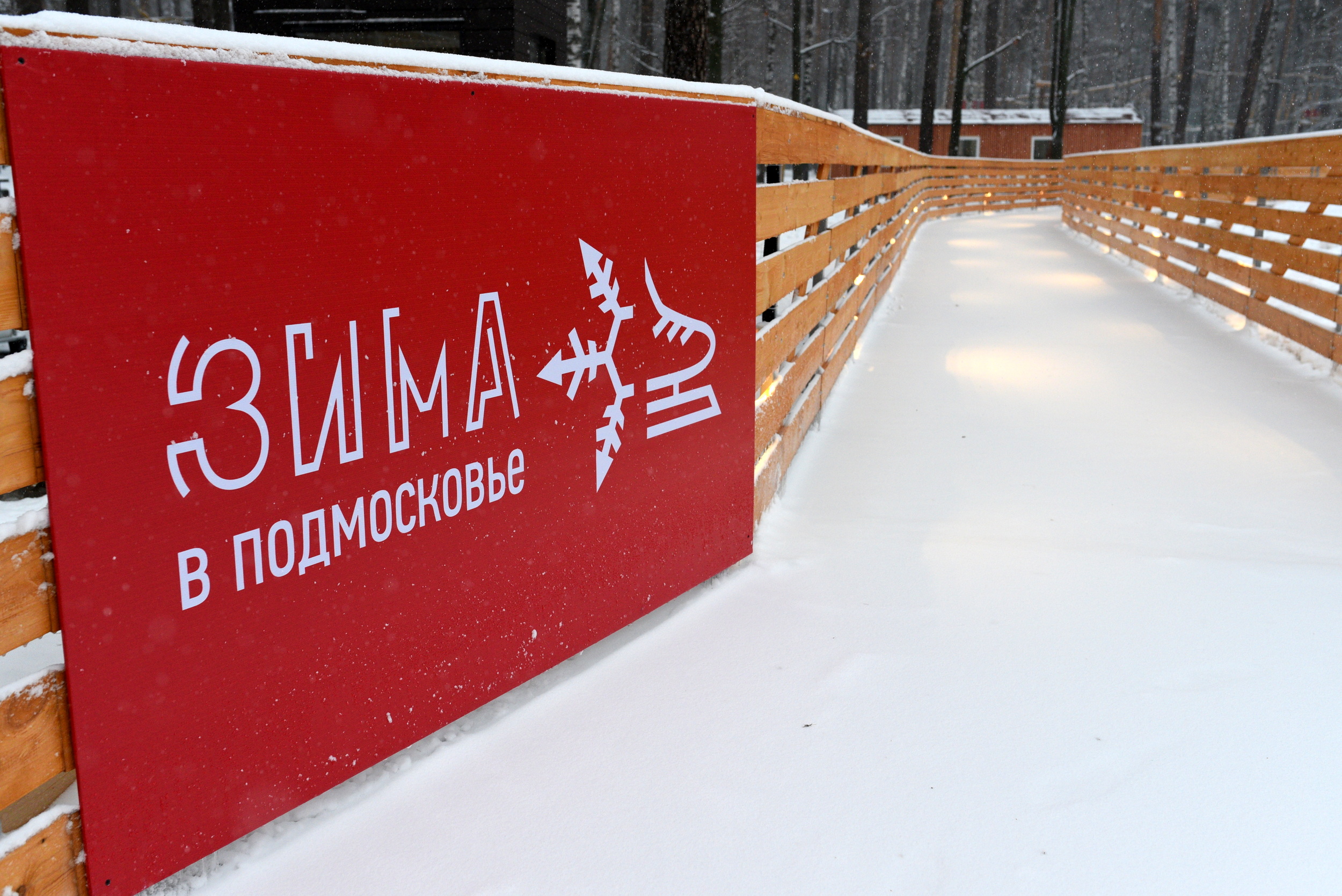 Каток в парке Пехорка в Балашихе