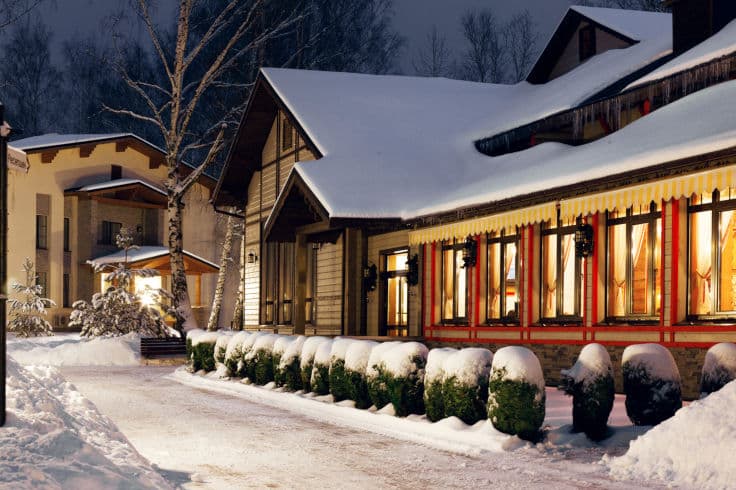 Артурс Village&Spa Отель зимой