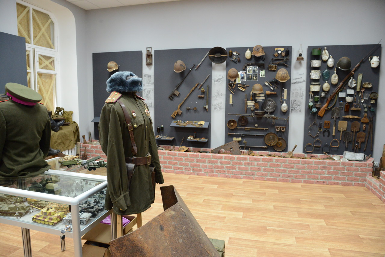 Экспозиция музея боевой славы в Можайске