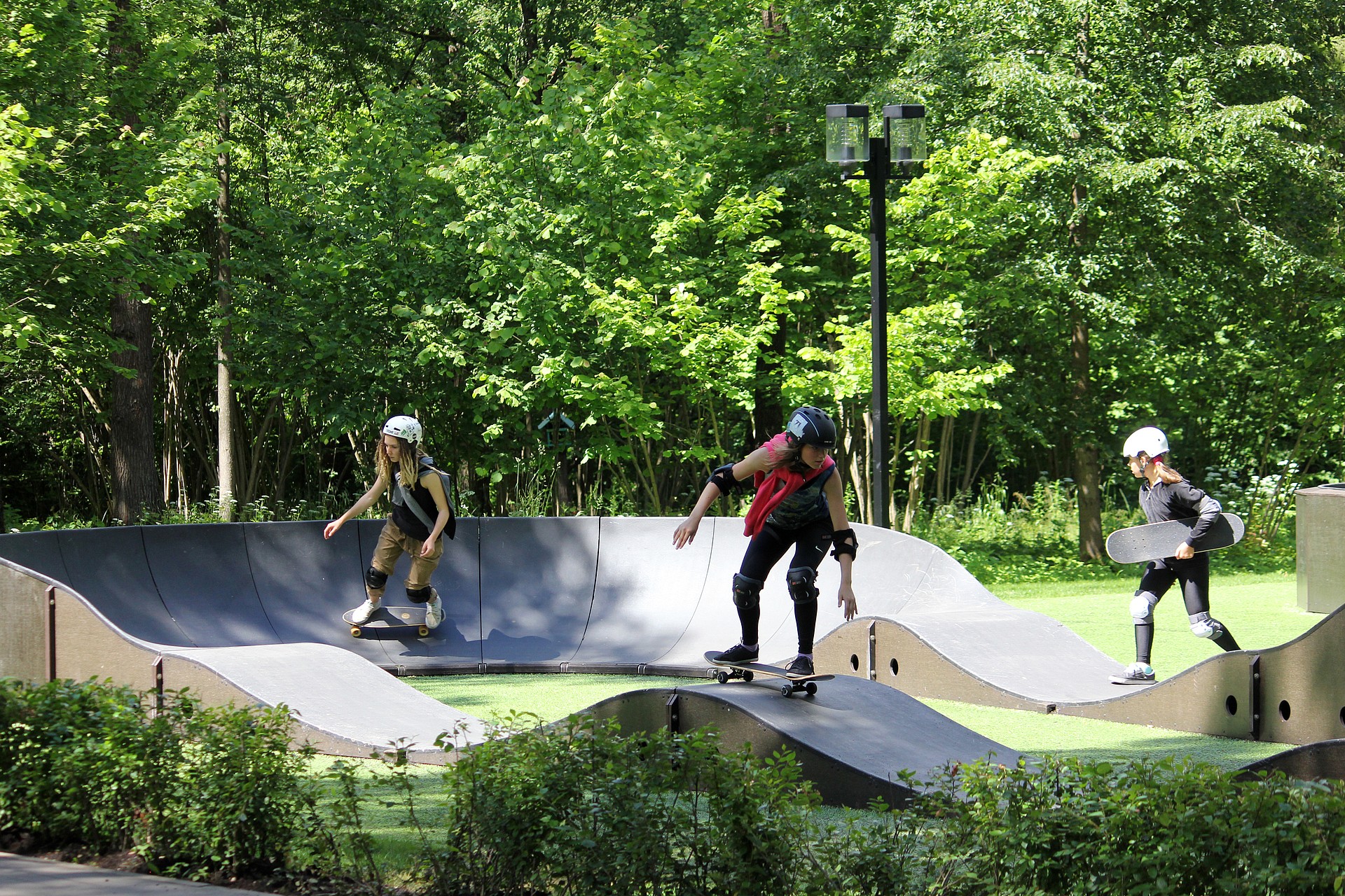 Скейт-площадка в Одинцовском парке культуры, спорта и отдыха