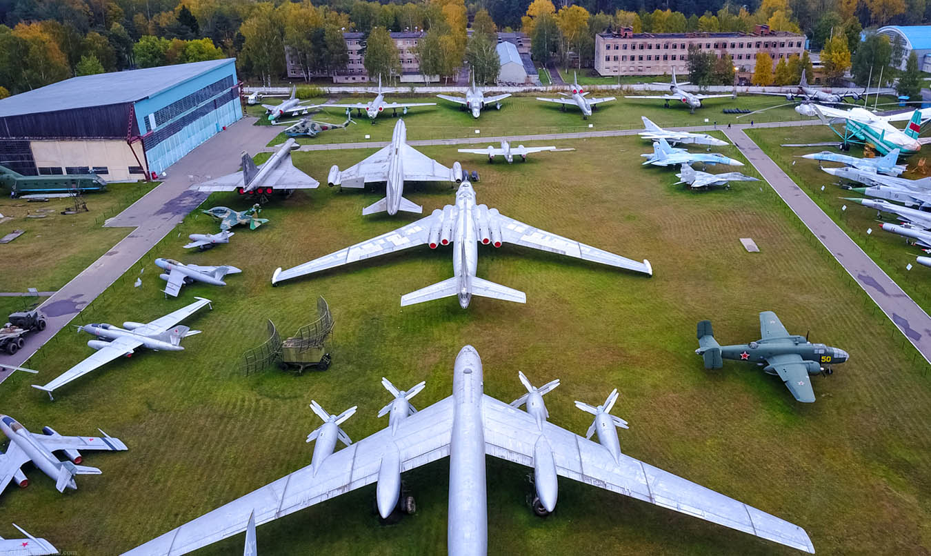 Открытая экспозиция Центрального музея Военно-воздушных сил России 