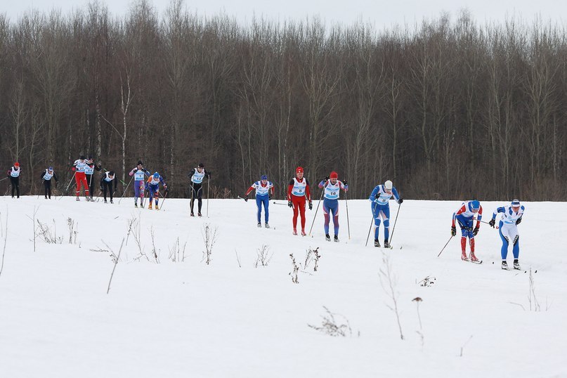 Лыжная трасса в Центре зимних видов спорта в Дмитрове