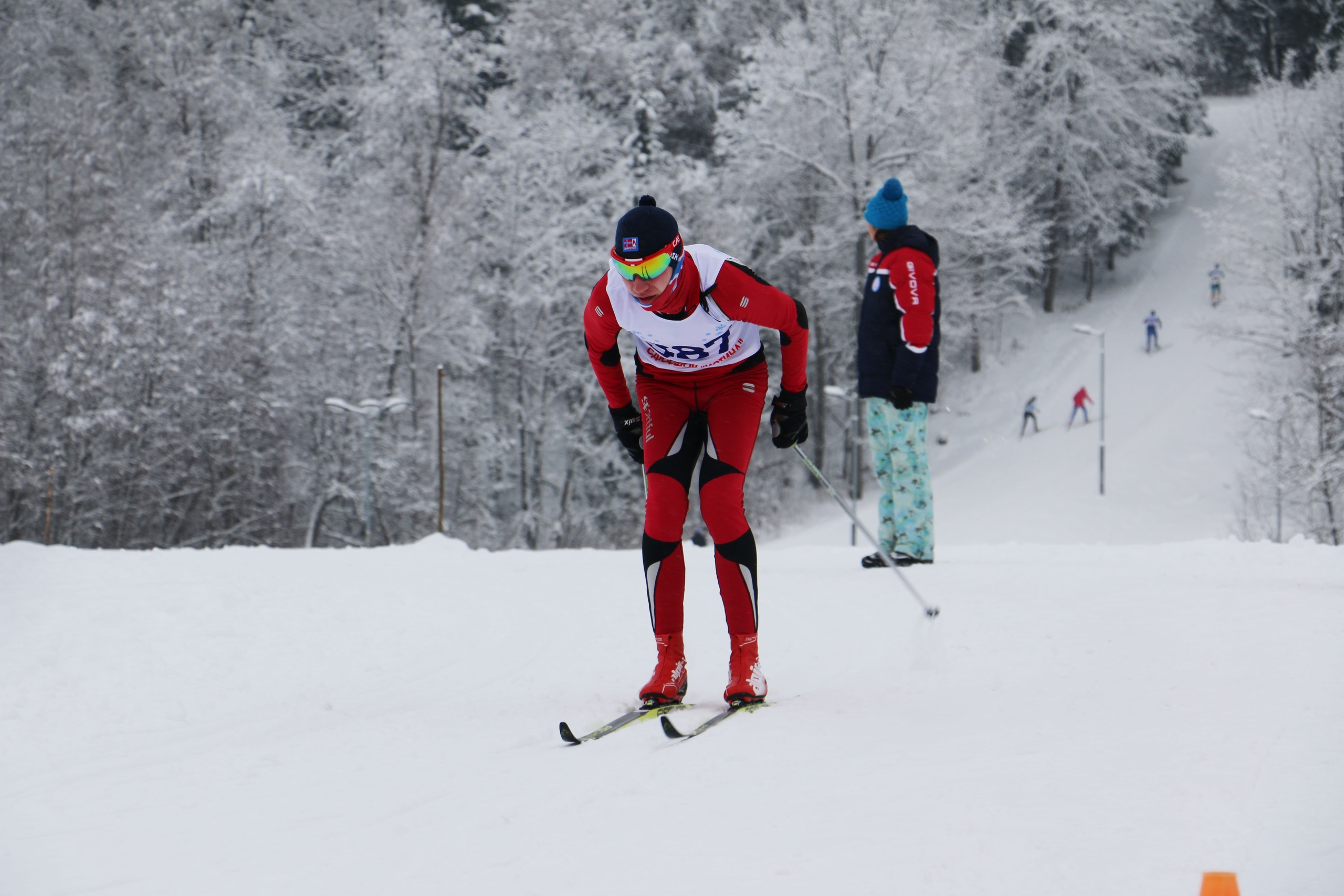 Лыжная трасса в школе олимпийского резерва «Истина»