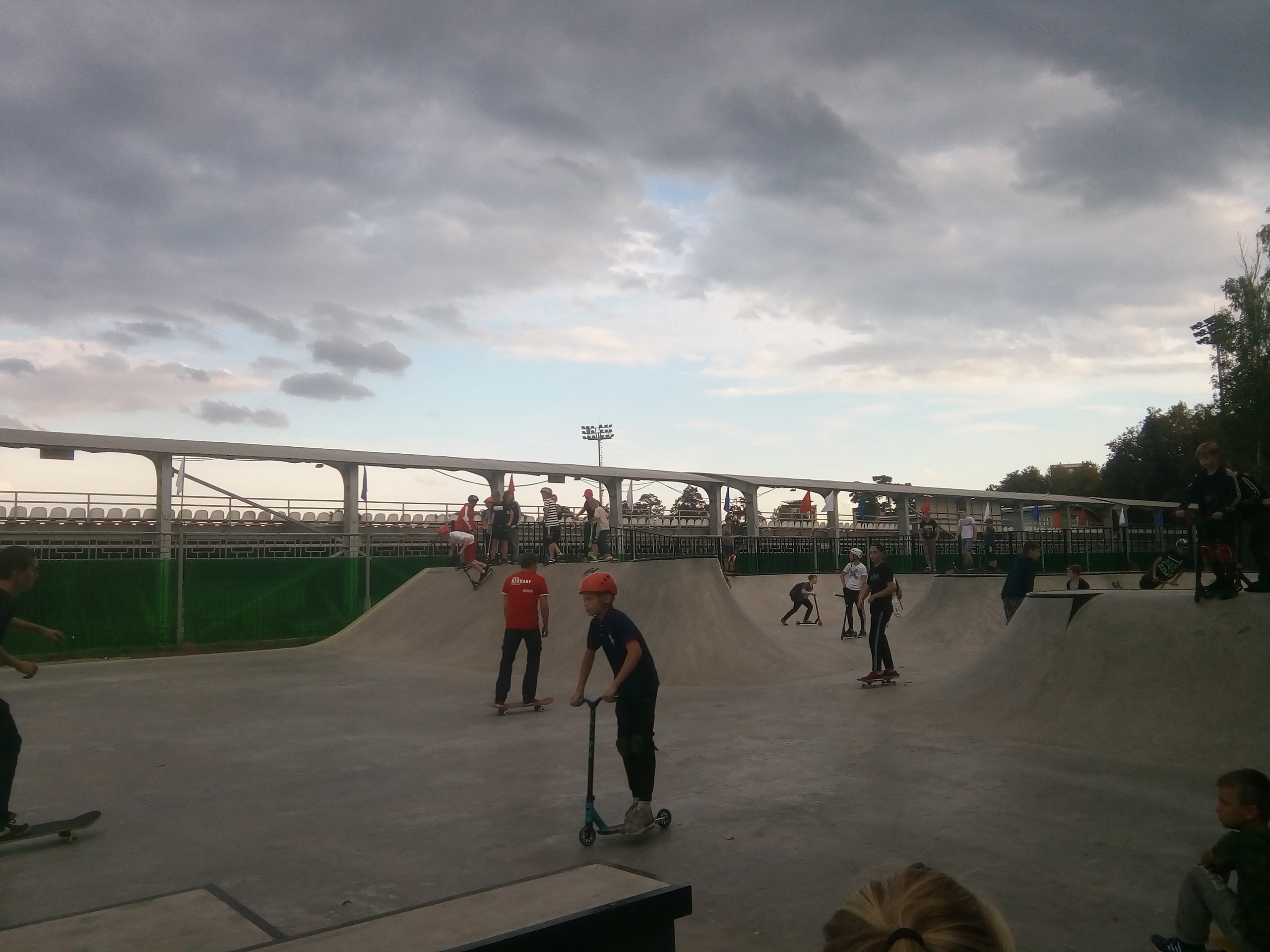 Скейт-площадка в Центральном парке Наро-Фоминска